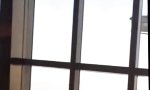 Lustiges Video - Fensterputzer im Wind