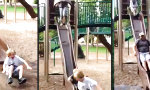 Lustiges Video : Kinderrutsche mit Erwachsenensicherung