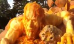 Lustiges Video : Riesenkürbis-Schnitzerei