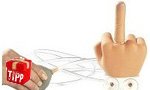 News_x : Ausfahrbarer Mittelfinger