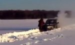 Provisorischer Schneepflug