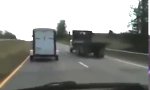 Kanthölzer auf der Autobahn