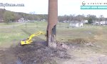 Lustiges Video - Der Bagger und der Schornstein
