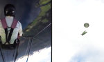 Lustiges Video : Hang Glider kollabiert während Steep Dive