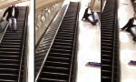 Lustiges Video - Der Kampf mit der Rolltreppe