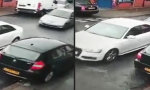 Funny Video : Clownsauto rammt Audi