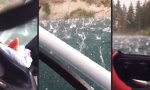Movie : Unter Hagel-Attacke beim Bootsausflug