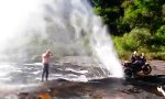 Lustiges Video : Biker Dusche