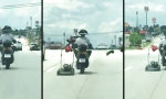 Lustiges Video - Schnittiges 6-rädriges Motorrad