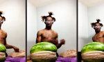 Lustiges Video - Melone vs hunderte Gummibänder