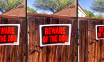 Lustiges Video : Warnung vor dem bissigen Hund