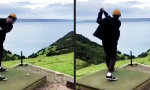 Funny Video : Golf mit hauchdünnem Handicap