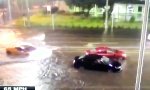 Lustiges Video - Mit dem Lambo durch die Fluten