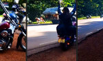 Lustiges Video : Achselschweißfreies Harley-Fahren