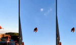 Lustiges Video - Nur nicht auf die schiefe Flugbahn kommen