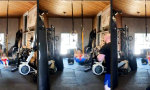 Lustiges Video : Workout mit Papa