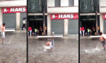 Breakdance für den Wolkenbruch