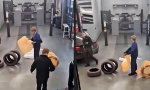 Den Dreh raus beim Reifenverpacken