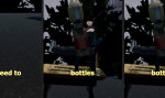 Lustiges Video : Fliesentisch als Reittier