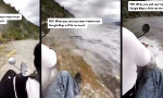 Lustiges Video - Die Straße hört auf, der Fahrer nicht