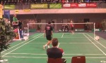 Funny Video : Badminton Skill Shot